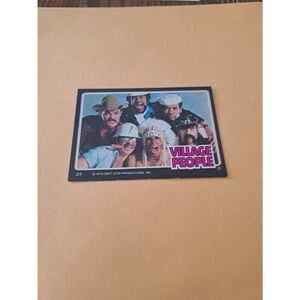 Vintage 1979 Village People Trading Card #37 Disco Era Vintage Music Collectible